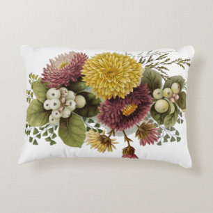 Chrysanthemum Flower Mum Floral Decorative Cushion