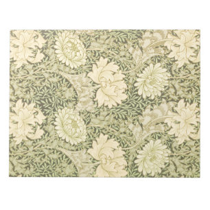 Chrysanthemum Flower Pattern (by William Morris) Notepad