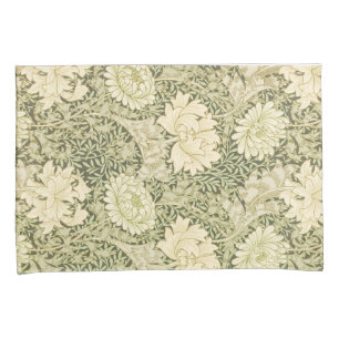 Chrysanthemum Flower Pattern (by William Morris) Pillowcase
