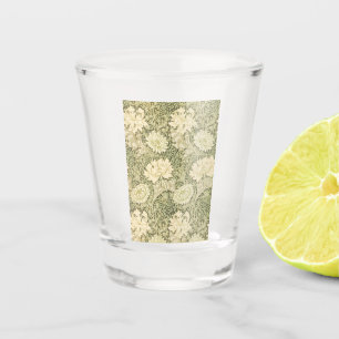 Chrysanthemum Flower Pattern (by William Morris) Shot Glass