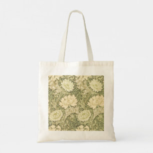 Chrysanthemum Flower Pattern (by William Morris) Tote Bag