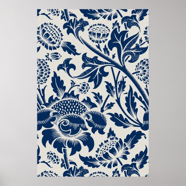 Chrysanthemum flower pattern William Morris  Poster (Front)