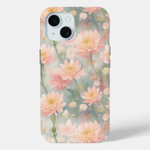 Chrysanthemum flowers iPhone 15 case