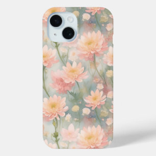 Chrysanthemum flowers iPhone 15 case