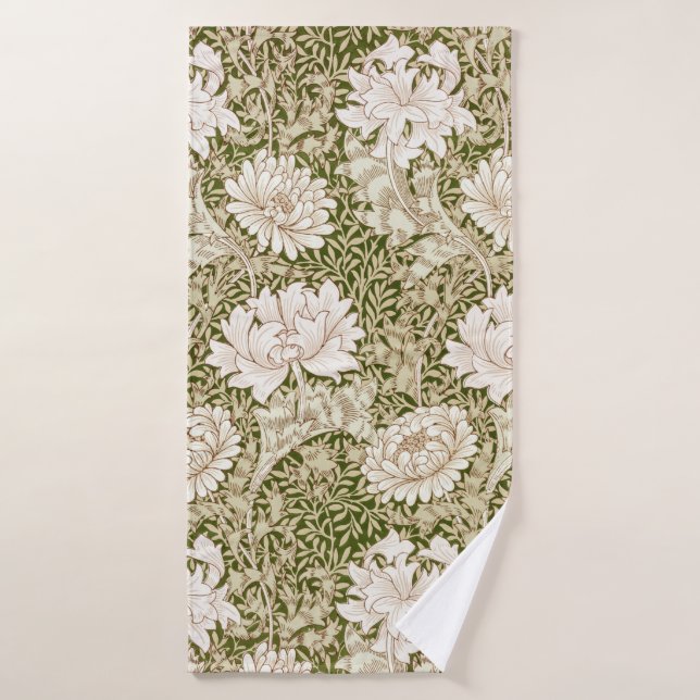 Chrysanthemum Gold, William Morris Bath Towel (Bath Towel)