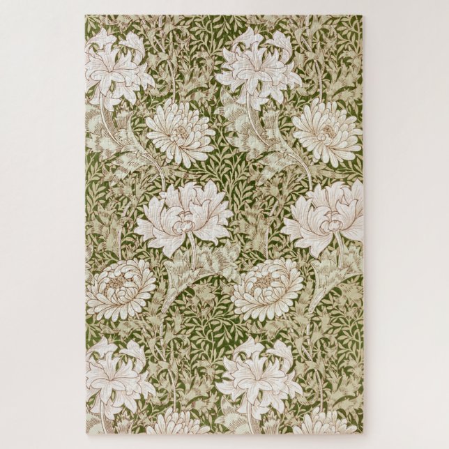 Chrysanthemum Gold, William Morris Jigsaw Puzzle (Vertical)