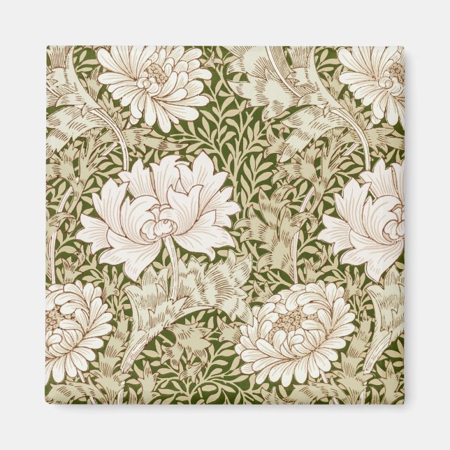 Chrysanthemum Gold, William Morris Magnet (Front)