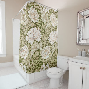 Chrysanthemum Gold, William Morris Shower Curtain