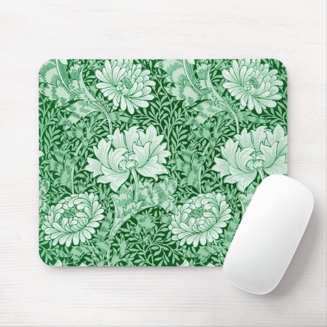 Chrysanthemum Green, William Morris Mouse Pad (With Mouse)