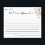 Chrysanthemum greenery Wedding Advice card shower<br><div class="desc">Add your information and for further customisation,  click the link "click to customise further".
~ Check collection for matching games,  invitation,  signs,  and more ~</div>