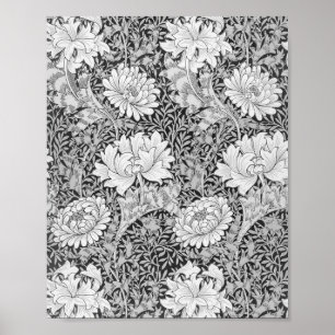 Chrysanthemum Grey, William Morris Poster