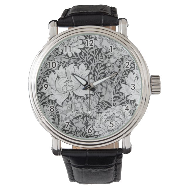 Chrysanthemum Grey, William Morris Watch (Front)