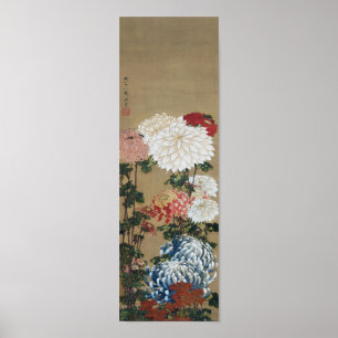 Chrysanthemum, Hokusai Poster