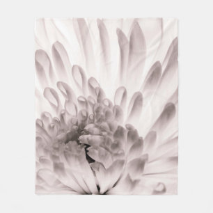 Chrysanthemum in full bloom. Close up macro of flo Fleece Blanket