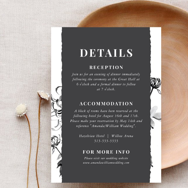 Chrysanthemum Ink Art Details Enclosure Card (Creator Uploaded)