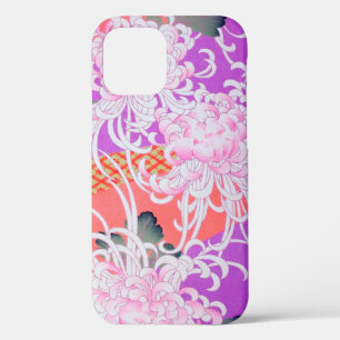 Chrysanthemum, Japanese Design iPhone 12 Case
