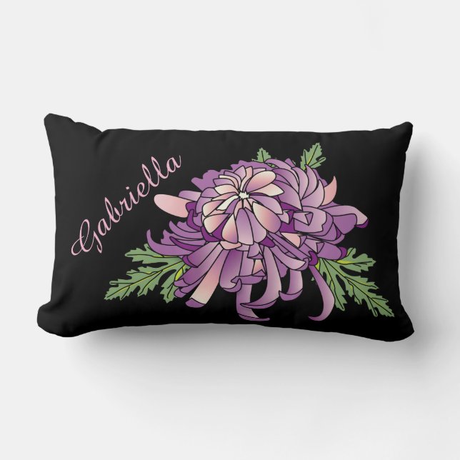 Chrysanthemum Lumbar Cushion (Front)
