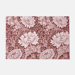 Chrysanthemum Maroon, William Morris Doormat