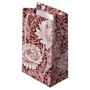 Chrysanthemum Maroon, William Morris Small Gift Bag