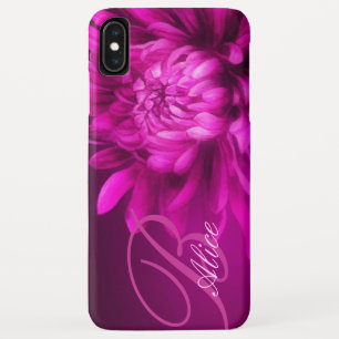 Chrysanthemum mauve custom iPhone case