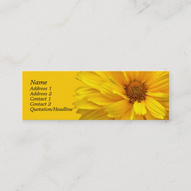 Chrysanthemum Mini Business Card (Front)