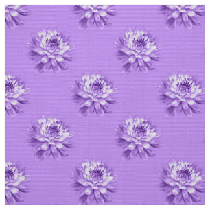 Chrysanthemum Pattern - Easter Purple Fabric