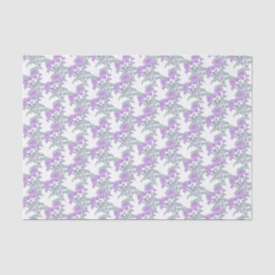 Chrysanthemum purple green white tissue paper