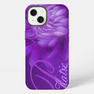 Chrysanthemum purple personalised case
