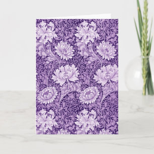 Chrysanthemum Purple, William Morris Card