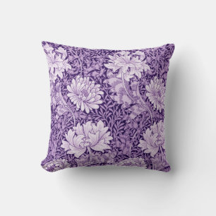 Chrysanthemum Purple, William Morris Cushion