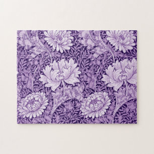 Chrysanthemum Purple, William Morris Jigsaw Puzzle