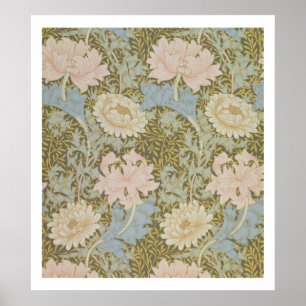 'Chrysanthemum' wallpaper, 1876 (wallpaper) Poster