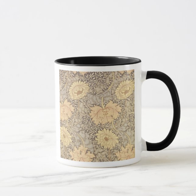 'Chrysanthemum' wallpaper design, 1876 Mug (Right)