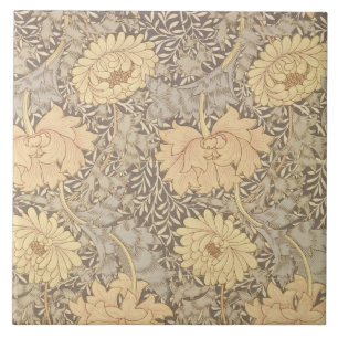 'Chrysanthemum' wallpaper design, 1876 Tile