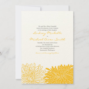 Chrysanthemum Wedding Invitation