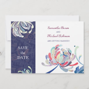 Chrysanthemum Wedding Save the Date Invitations