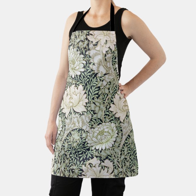 Chrysanthemum, William Morris Apron (Insitu)