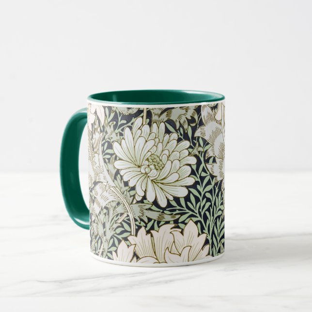 Chrysanthemum, William Morris Mug (Front Left)