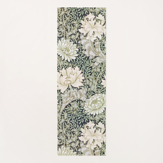 Chrysanthemum, William Morris Yoga Mat (Front)