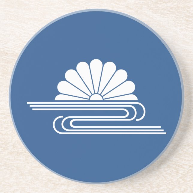 Chrysanthemum with water coaster (Front)