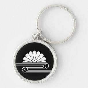 Chrysanthemum with water key ring