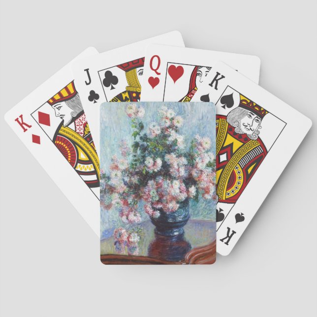 Chrysanthemums, 1882 Claude Monet Playing Cards (Back)