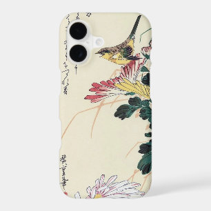 Chrysanthemums and Wren, Hiroshige, Ukiyo-e