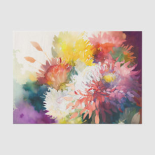 CHRYSANTHEMUMS beautiful floral decoupage paper