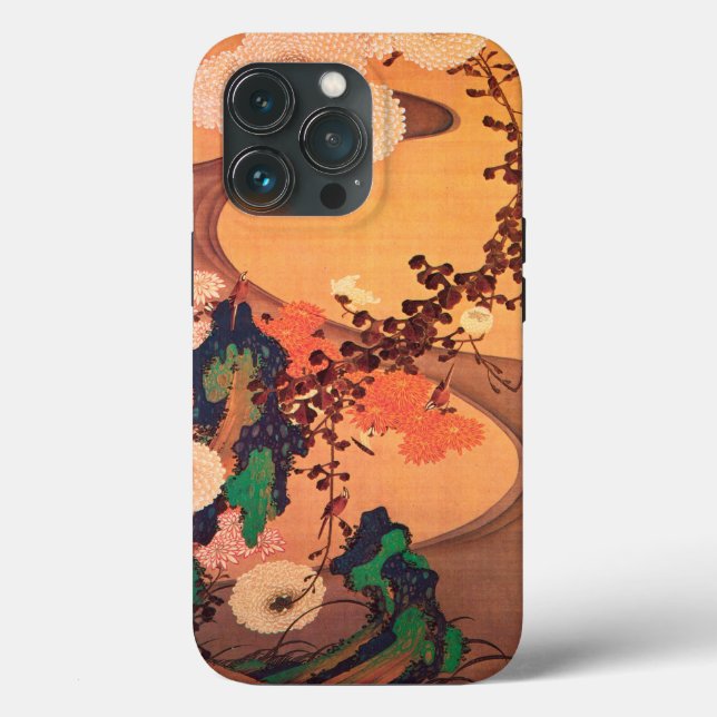 Chrysanthemums by a stream with rocks (1760) Case-Mate iPhone case (Back)