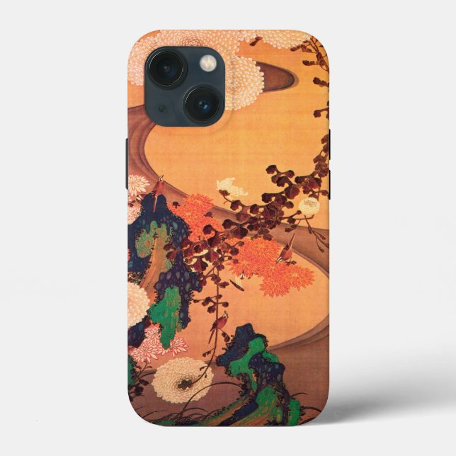 Chrysanthemums by a stream with rocks (1760) Case-Mate iPhone case (Back)