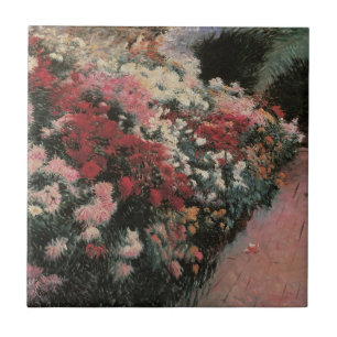 Chrysanthemums by Dennis Bunker Miller, Fine Art Ceramic Tile
