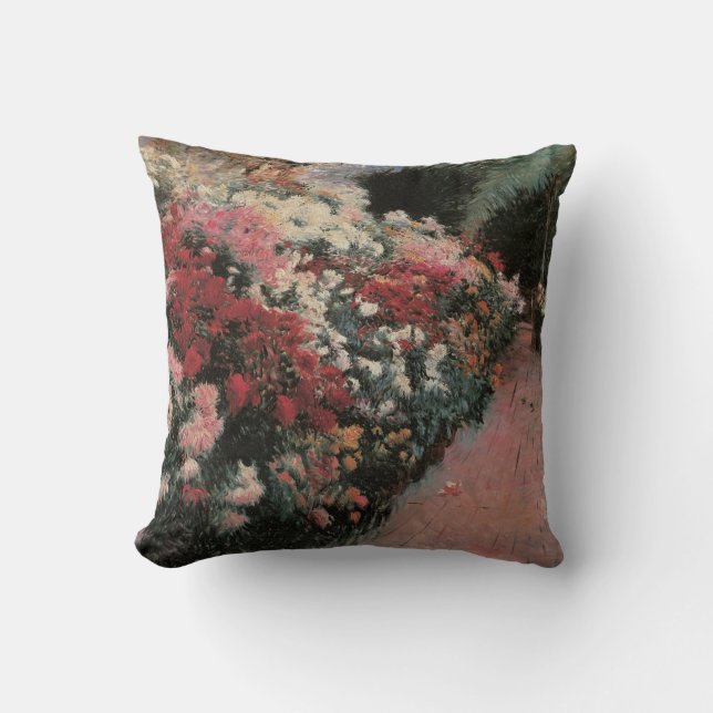 Chrysanthemums by Dennis Bunker Miller, Fine Art Cushion (Front)