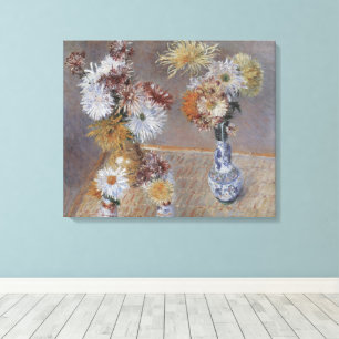 Chrysanthemums by Gustave Caillebotte Canvas Print