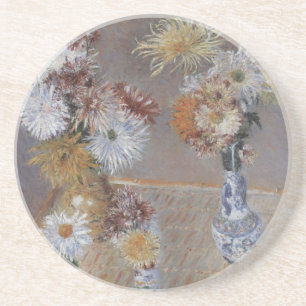 Chrysanthemums by Gustave Caillebotte Coaster